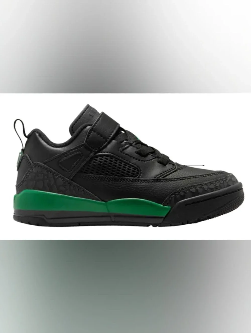 Air Jordan Spizike Low PS 'Black Pine Green' Sneakers Size 10.5C Used Exc